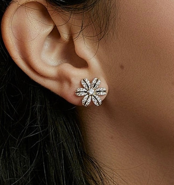 Floral Sparkly Earrings