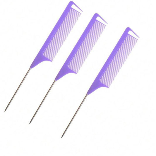Rattail Comb- Purple