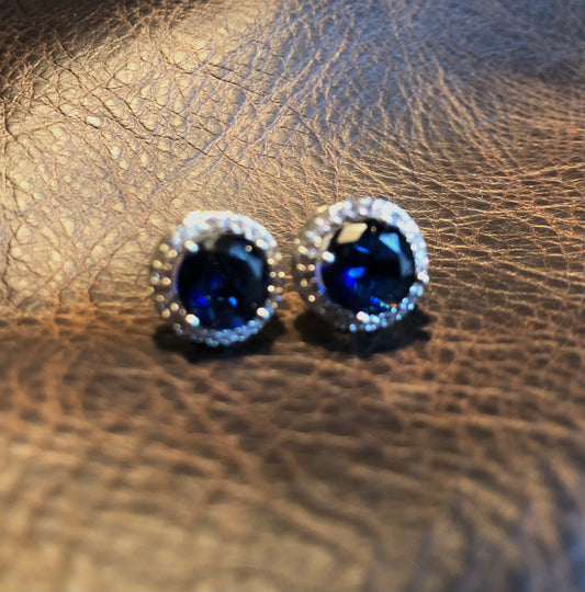 Blue Gemstone Earrings