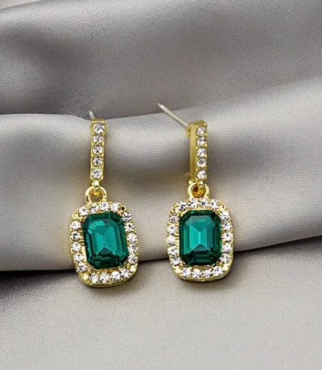 Emerald Green Earrings