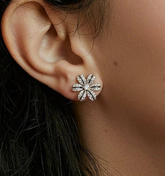 Floral Sparkly Earrings