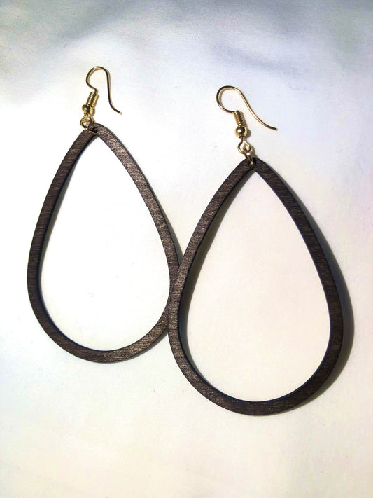 Wooden Drop Earrings