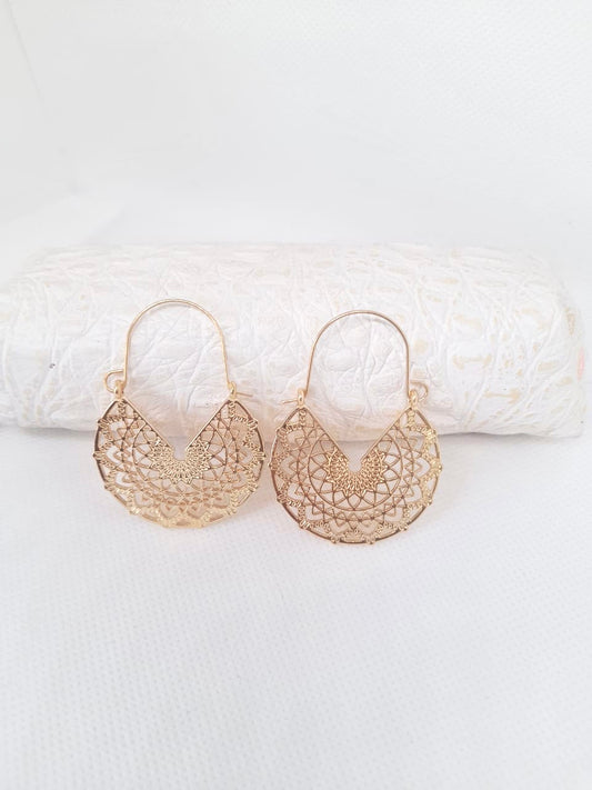 Weaving Gold Earrings